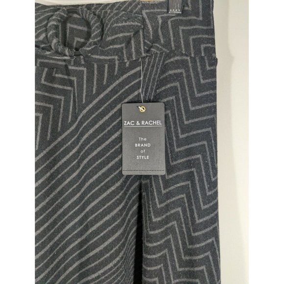 NEW Zac & Rachel Chevron Stripe Grey Maxi Skirt Women's Size S - Picture 3 of 5